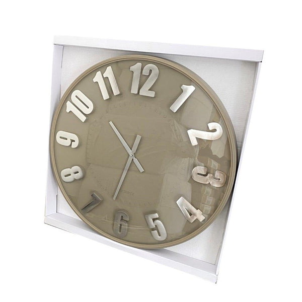 Minimalist Design Coffee Metal Round Analog Wall Clock 75 cm  (Ctn Box 4 units)