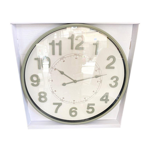 Minimalist Design Grey Metal Round Analog Wall Clock 75 cm  (Ctn Box 4 units)