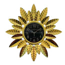 Decorative Abstract Design Metal Round Gold Frame Wall Clock 65 cm (Ctn Box 5 units)