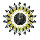 Decorative Abstract Design Metal Round Gold Frame Wall Clock 67 cm (Ctn Box 10 units)
