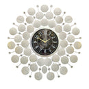 Decorative Abstract Design Metal Round Gold Frame Wall Clock 67 cm 67 cm  (Ctn Box 10 units)