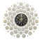 Decorative Abstract Design Metal Round Gold Frame Wall Clock 67 cm 67 cm  (Ctn Box 10 units)