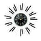Decorative Abstract Design Metal Round Gold Frame Wall Clock 67 cm 67 cm  (Ctn Box 10 units)