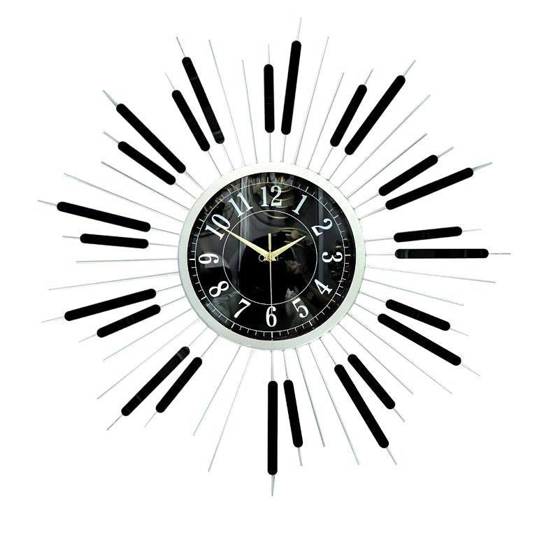 Decorative Abstract Design Metal Round Gold Frame Wall Clock 67 cm 67 cm  (Ctn Box 10 units)