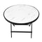 MDF Top Timber Pattern Round Portable Folding Table 80*80*70 cm (Ctn Box 2 units)