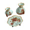 Home Decor Table Top Abstract Print Ceramic Vase Set of 3 Pcs 9*24/8.5*16/20 cm (Ctn Box 12 units)