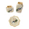 Home Decor Table Top Abstract Print Ceramic Vase Set of 3 Pcs 16*16/12*25/21.5 cm (Ctn Box 12 units)