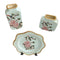 Home Decor Table Top Abstract Print Ceramic Vase Set of 3 Pcs 16*16/12*25/21.5 cm (Ctn Box 12 units)