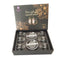 Premium Clear Glass Tea cup with Saucer Set of 6 Pcs 5.8*8.5/11 cm (Ctn Box 8 units)