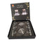 Premium Clear Glass Tea cup with Saucer Set of 6 Pcs 5.5*7.7/11 cm (Ctn Box 8 units)