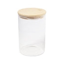 Airtight Bamboo Lid Glas Condiment Seasoning Jar 550 ml (Ctn Box 100 units)