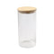 Airtight Bamboo Lid Glas Condiment Seasoning Jar 1300 ml (Ctn Box 50 units)