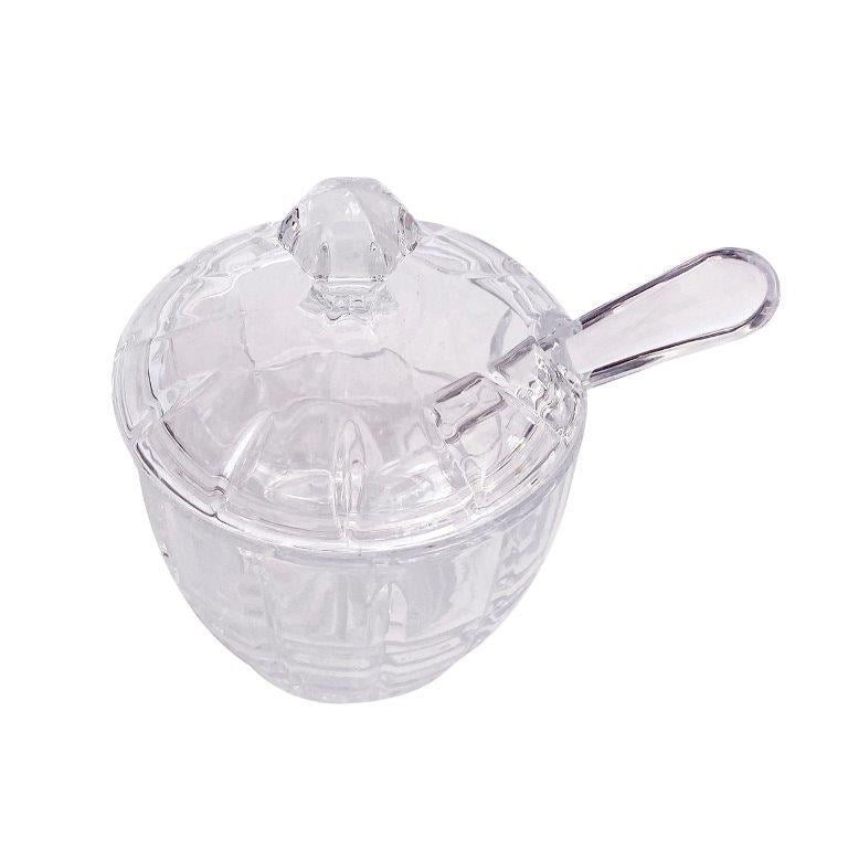 Glass Sugar Pot Condiment Seasoning Jar 8.5*11.5 cm (Ctn Box 36 units)