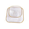 Crystal Glass Ice Cream and Dessert Bowl and Plate Set of 12 Pcs 10.5*5.2/15 cm (Ctn Box 6 units)