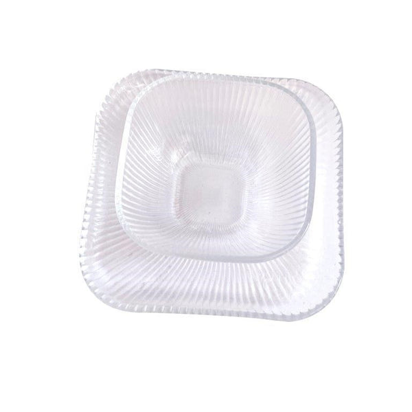 Crystal Glass Ice Cream and Dessert Bowl and Plate Set of 12 Pcs 10.5*5.2/15 cm (Ctn Box 6 units)