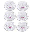 Premium Lead Free Glass Tea Cup with Saucer Set of 6 Pcs 9.5*7.5/13.5 cm (Ctn Box 6 units)