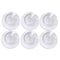 Premium Lead Free Glass Tea Cup with Saucer Set of 6 Pcs 7.5*6/12 cm (Ctn Box 8 units)