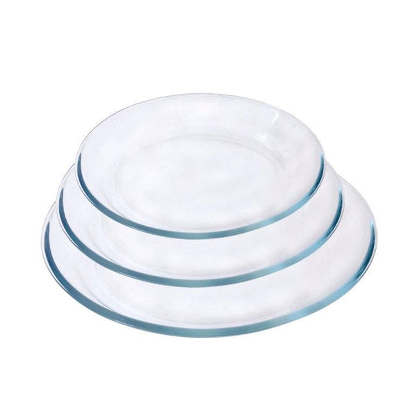 Heat Resistant Round Glass Baking Dish Set of 3 Pcs 4/3/2.4L  (Ctn Box 4 units)