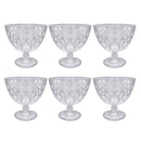 Crystal Cut Glass Ice Cream and Dessert Bowl Set of 6 Pcs  11*10.5 cm (Ctn Box 8 units)