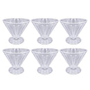 Crystal Cut Glass Ice Cream and Dessert Bowl Set of 6 Pcs  10*7.8 cm (Ctn Box 12 units)