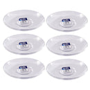Premium lead Free Glass Saucer Plate Set of Set of 6 Pcs 11.5 cm  (Ctn Box 12 units)