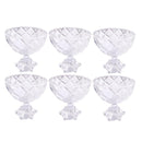 Crystal Cut Glass Ice Cream and Dessert Bowl Set of 6 Pcs 155 ml (Ctn Box 12 units)
