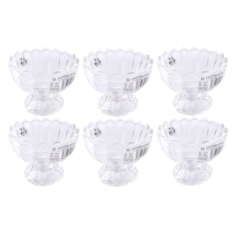 Crystal Cut Glass Ice Cream and Dessert Bowl Set of 6 Pcs 170 ml (Ctn Box 12 units)