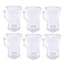 Premium Lead Free Glass Tea Cup Set of 6 Pcs 170 ml  (Ctn Box 12 units)