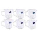 Premium Lead Free Glass Tea Cup Set of 6 Pcs 180 ml  (Ctn Box 12 units)