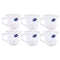 Premium Lead Free Glass Tea Cup Set of 6 Pcs 180 ml  (Ctn Box 12 units)