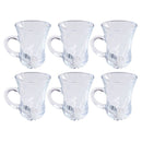 Premium Lead Free Glass Tea Cup Set of 6 Pcs 155 ml  (Ctn Box 12 units)