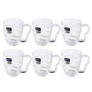 Premium Lead Free Glass Tea Cup Set of 6 Pcs 410 ml  (Ctn Box 8 units)