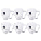 Premium Lead Free Glass Tea Cup Set of 6 Pcs 410 ml  (Ctn Box 8 units)