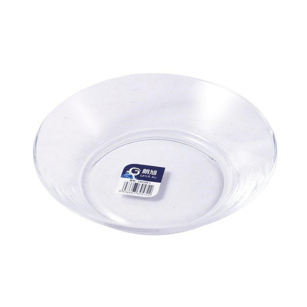 Premium Lead Free Glass Saucer Glass Plate Set of 2 Pcs 20.5*5 cm (Ctn Box 18 units)