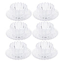 Crystal Glass Ice Cream and Dessert Bowl with Saucer Set of 12 Pcs 10*6.5/15.5*3 cm (Ctn Box 4 units)