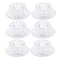 Crystal Glass Ice Cream and Dessert Bowl with Saucer Set of 12 Pcs 10*6.5/15.5*3 cm (Ctn Box 4 units)