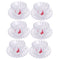 Crystal Glass Ice Cream and Dessert Bowl with Saucer Set of 6 Pcs  10*6.5/16 cm (Ctn Box 4 units)