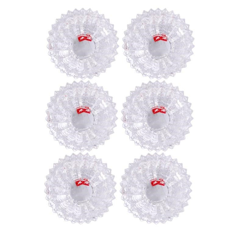 Crystal Glass Ice Cream and Dessert Bowl with Saucer Set of 6 Pcs  10*6.5/16 cm (Ctn Box 4 units)