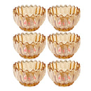 Crystal Glass Ice Cream and Dessert Bowl Set of 6 Pcs 150 ml ** (Ctn Box 12 units)