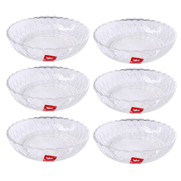 Crystal Glass Ice Cream and Dessert Bowl Set of 6 Pcs 340 ml ** (Ctn Box 12 units)