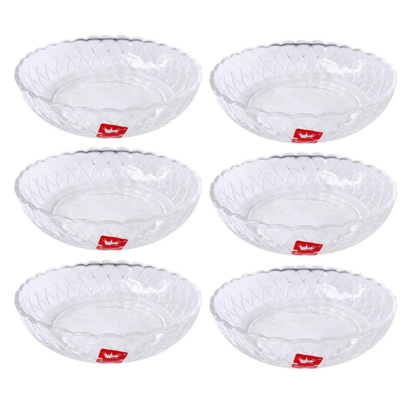 Crystal Glass Ice Cream and Dessert Bowl Set of 6 Pcs 340 ml ** (Ctn Box 12 units)