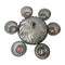 Crystal Cut Glass Ice Cream and Dessert Bowl Set of 7 Pcs 1100+1300 ml  (Ctn Box 6 units)