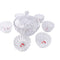 Crystal Cut Glass Ice Cream and Dessert Bowl Set of 6 Pcs 1100+1300 ml  (Ctn Box 6 units)