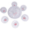 Crystal Cut Glass Ice Cream and Dessert Bowl Set of 7 Pcs 1100+1300 ml  (Ctn Box 6 units)