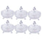 Crystal Glass Ice Cream and Dessert Bowl Set of 7 Pcs 10*6/18*17.5 cm (Ctn Box 6 units)