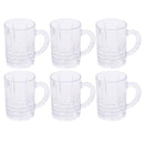 Premium Lead Free Glass Mug Tumblers Set of 6 Pcs 200ML  (Ctn Box 12 units)