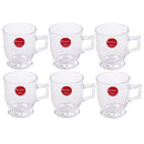Premium Lead Free Glass Tea Cup Set of 6 Pcs 164 ml (Ctn Box 12 units)