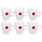Premium Lead Free Glass Tea Cup Set of 6 Pcs 164 ml (Ctn Box 12 units)