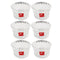 Crystal Glass Ice Cream and Dessert Bowl Set of 6 Pcs 120 ml ** (Ctn Box 12 units)