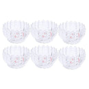 Crystal Glass Ice Cream and Dessert Bowl Set of 6 Pcs 243ML  (Ctn Box 8 units)